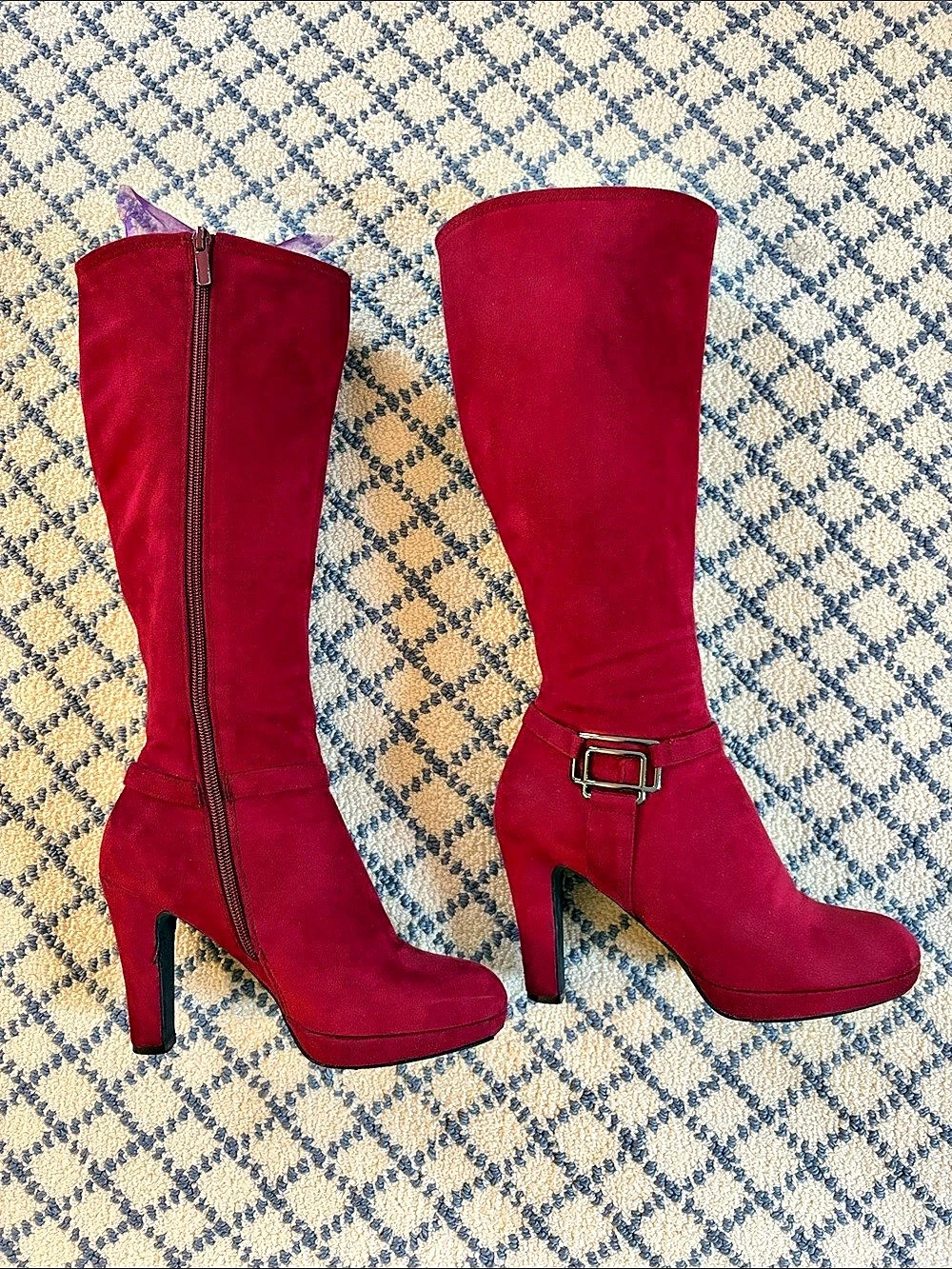 IMPO Flora Heeled Boots in Red Size 7.5